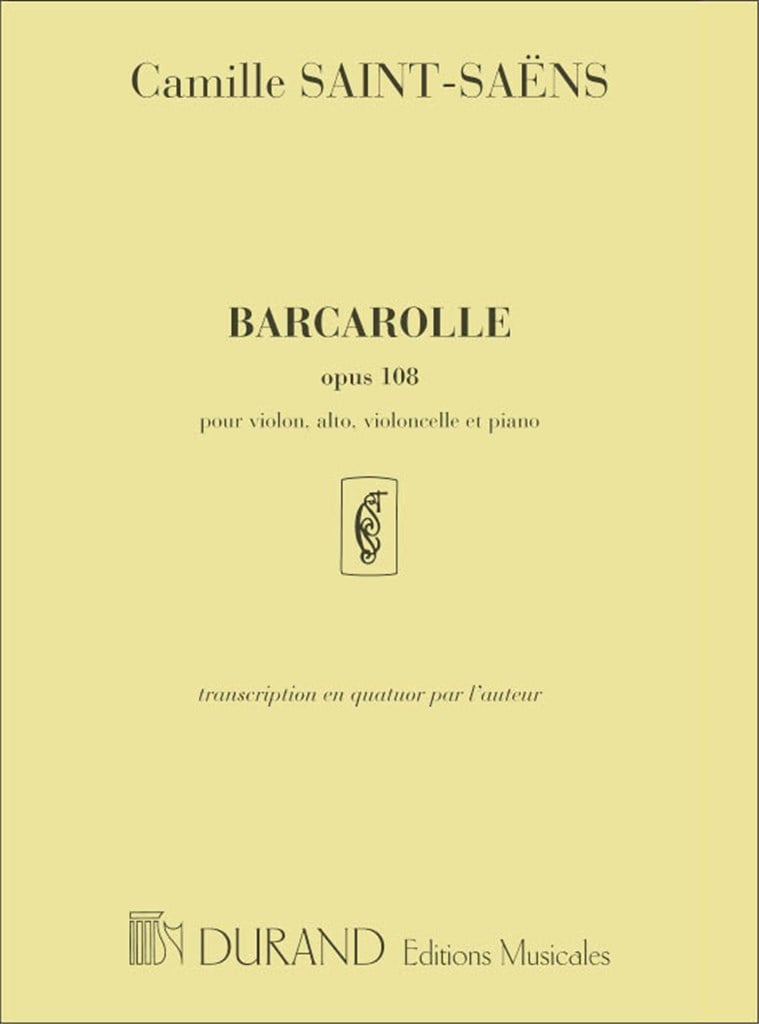 Barcarolle, Opus 108